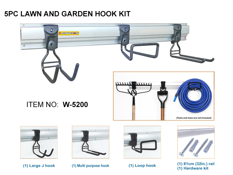5PC Lawn and Garden Hook Kit (W-5200)