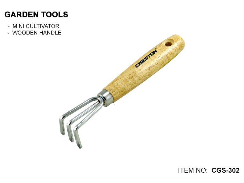 Mini Cultivator - Wooden Handle (CGS-302)