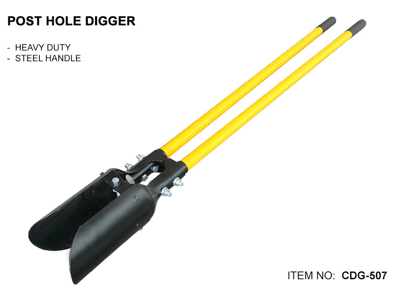 Post Hole Digger (Heavy Duty Steel Handle) -CDG507