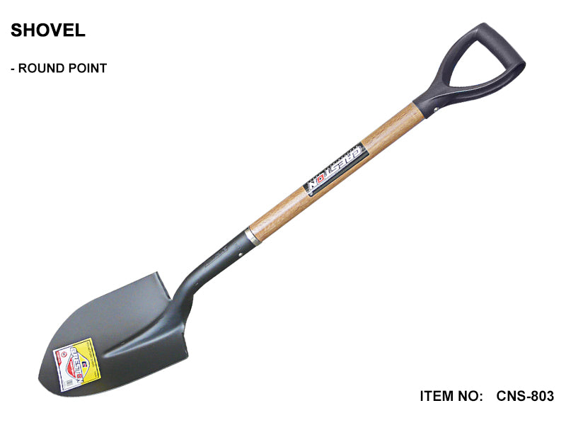 Shovel Round Point (Wooden Handle) -CNS803